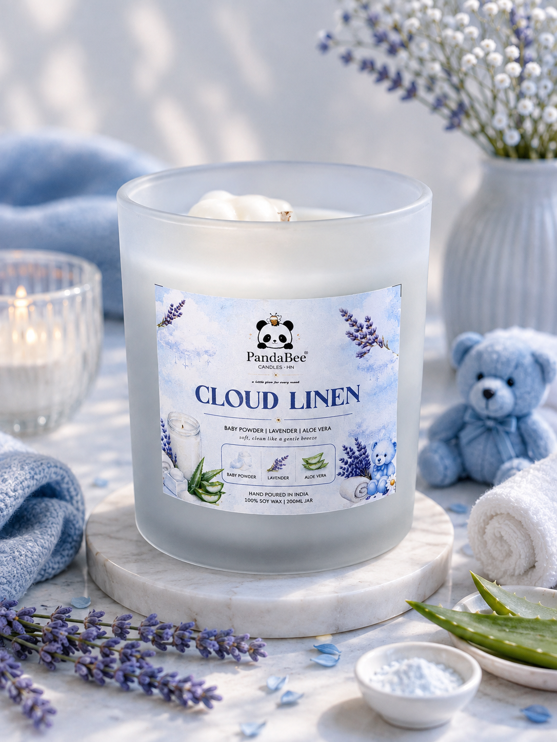 Cloud Linen Candle