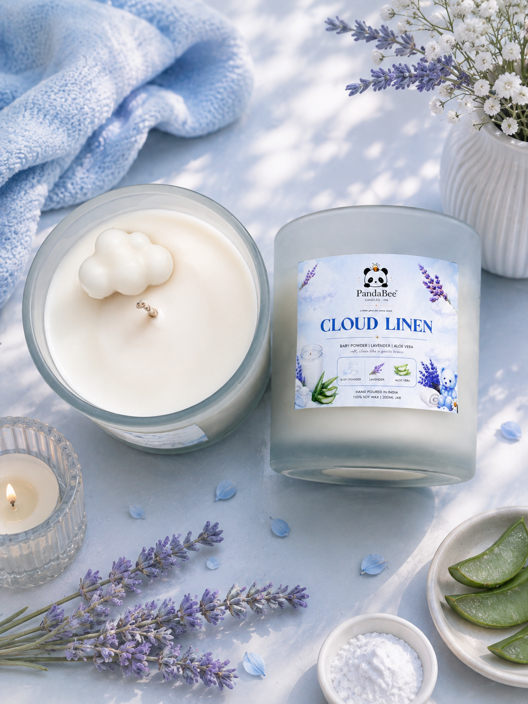 Cloud Linen Candle